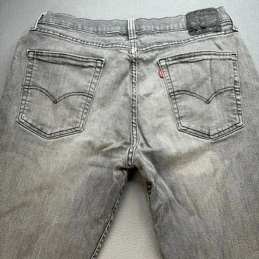 Levis 514 Denim Jeans Straight Fit 36x29 (FIT 33x27) Gray Stretch Casual Classic